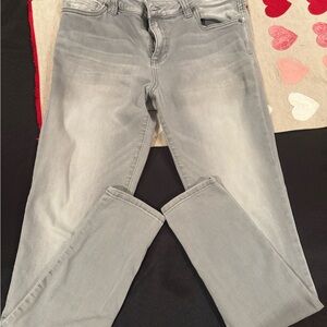 Kut from the Kloth Light Gray Straight Leg Jeans